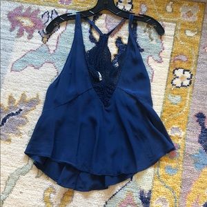 Blue Free People Top